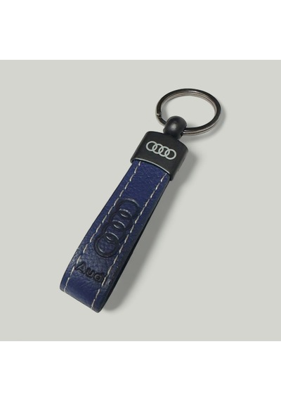 Audi Yazılı Ve Logolu Anahtarlık Lacivert Termo Deri