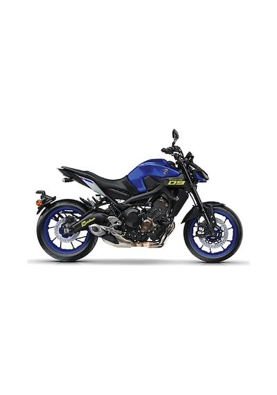Yamaha Mt09 Yan Ön Grenaj Neon Sarı Sticker Etiket Modeli