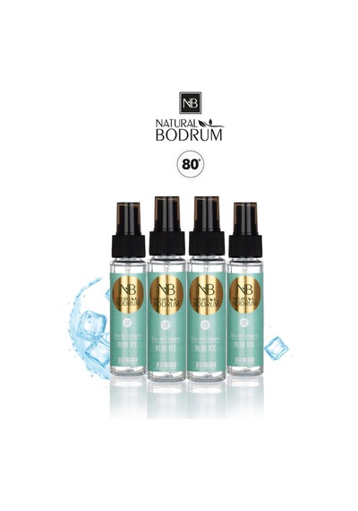 Blue Ice Buzul Ferahlığı Kolonyası 60 Ml Sprey Başlıklı 4'lü Paket 80 Cep Boy Toptan Set