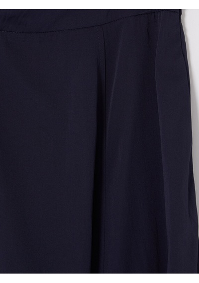 Lcw Modest Lacivert Yüksek Bel Poplin Kloş Etek