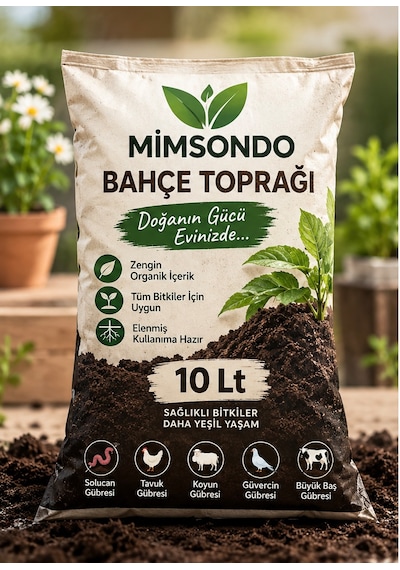 Mımsondo 10kg Bahçe Toprağı Katkısız 10 KG