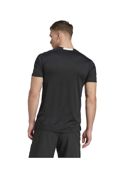Adidas Designed For Training Heritage Erkek Siyah Bisiklet Yaka Tişört SIYAH