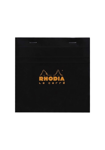 Rhodia Kareli Bloknot, Siyah, 148x148 Mm