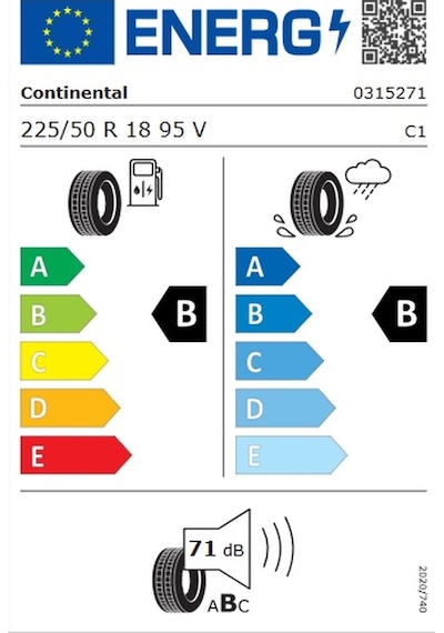Continental 225/50R18 95V Fr Ecocontact 6 Yaz Lastiği 2025