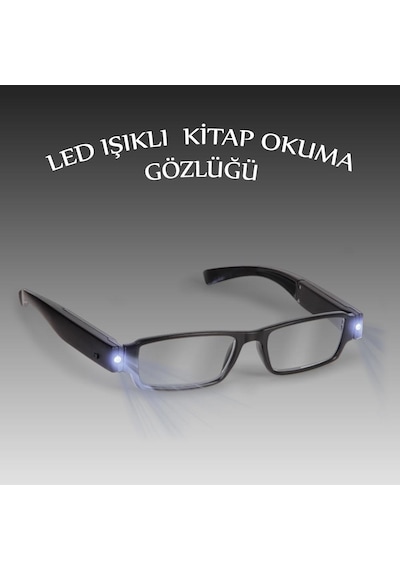 Led Işıklı Kitap Gözlüğü Okuma Lambası