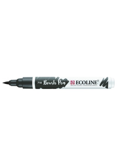 Talens Ecoline Fırça Uçlu Suluboya Kalemi 718 Warm Grey