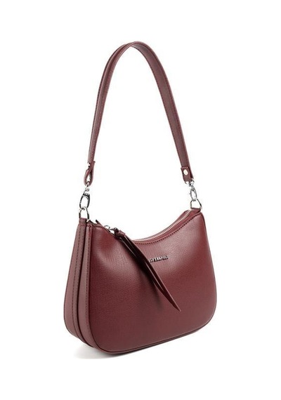 Silver Polo Sp1259 Kadın Omuz Çantası Düz Bordo-bordo