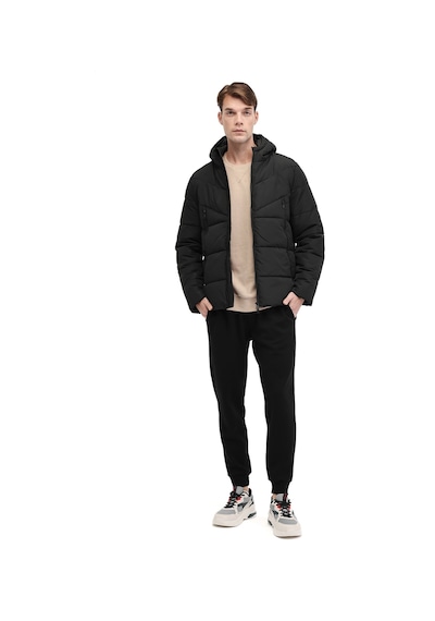 Kinetix Ml Block Coat 5pr Siyah Erkek Kısa Kaban 000000000102027804 Siyah
