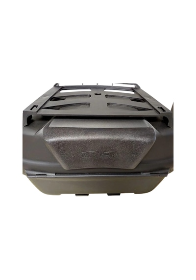 Motosiklet Arka Çanta Sl 45 Litre Sırt Dayama Ve Üst Bagaj Full Set Şeffaf Reflektör Siyah