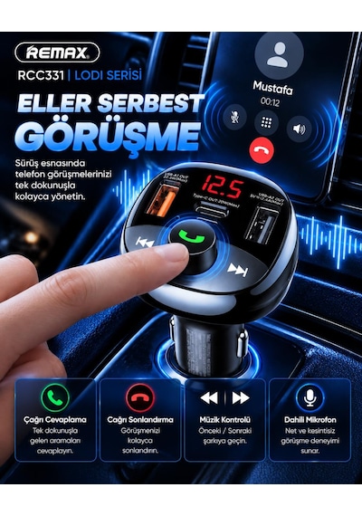 Lodi Serisi 54,5w Pd+qc 2 Usb-a / 1 Usb-c Araç Şar