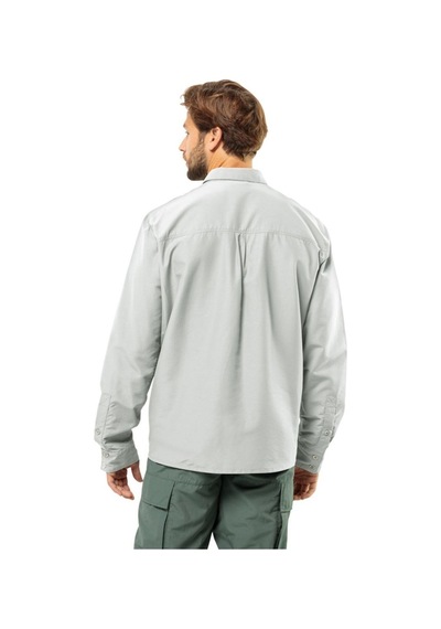 Jack Wolfskin Jack Wolfskın Erkek Barrıer L/s Shırt M Gömlek Cool Grey 1404101- 001