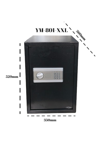 Yuma Ym-801-xxl Elektronik Şifreli Ve Anahtarlı Çelik Kasa