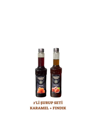 Grandeterra Karamel + Fındık Şurubu 2 X 750 Ml