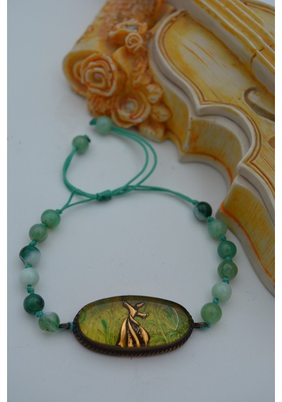 Stoneagejewellery Stoneage El Yapimi Bileklik N11.119975 Bronz