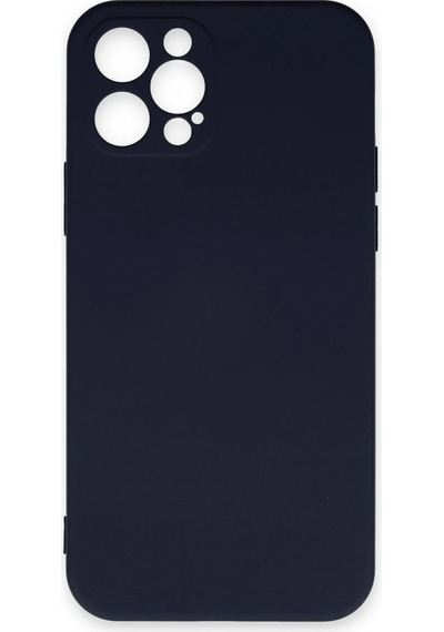 Lvsqvr Newface Apple Uyumlu iPhone 12 Pro Max Kılıf Nano İçi Kadife Silikon - Lacivert