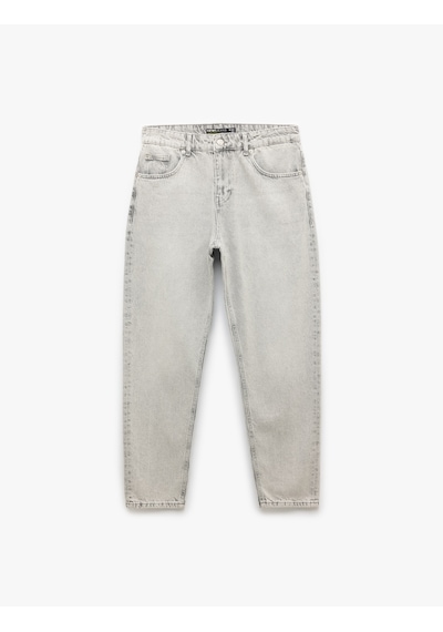 Koton Normal Bel Pamuklu Tapered Fit Jean Pantolon - Joe Jean Gri 6wam40070nd Gri Koton Normal Bel Pamuklu Tapered Fit Jean Pantolon - Joe Jean Gri 6wam40070nd Gri