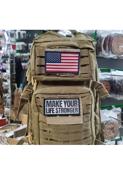 Seyhan Askeri Malzeme Amerika Bayrak Peç 11cm X 7 Cm Arkası Cırtlı - Arma - Patch Diğer