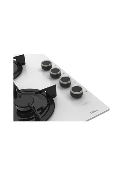 Afm Tech & Ferre Markalı FM7701 - CS206-FA - FM3301 Edit Turbolu Dijital Beyaz Cam Ankastre Set
