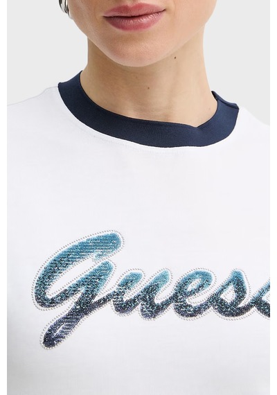 Guess Bayan T Shirt W6gı31 K3224 G011 Beyaz BEYAZ