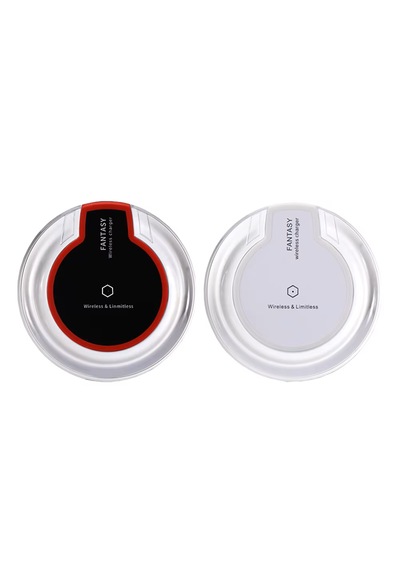 Fantasy Şeffaf Led Işıklı Kablosuz Hızlı Şarj Cihazı Beyaz