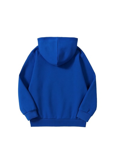 4'lü Kapüşonlu Basic Sweatshirt Seti - Düz Kışlık Şardonlu Kumaş Yeşil Saks Mavi Siyah Beyaz