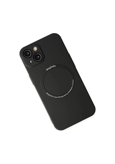 Newface Apple İphone 14 Plus Kılıf Jack Magneticsafe Lens Silikon - Siyah