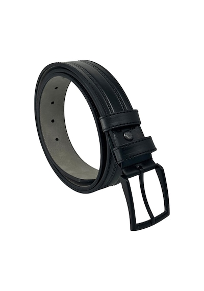 Süzer Deri Siyah Suni Deri 4 Cm. Genişlik Ortası Desenli Model Spor Erkek Kemer // 7000-38 Siyah