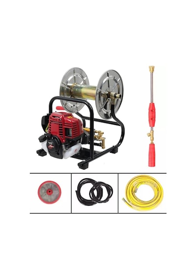 Gardenpro GP-900/4T Makaralı 4 Zamanlı İlaçlama Makinesi 25 M Hortum