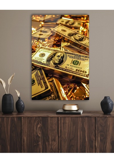 Altın Dolar Cam Tablo