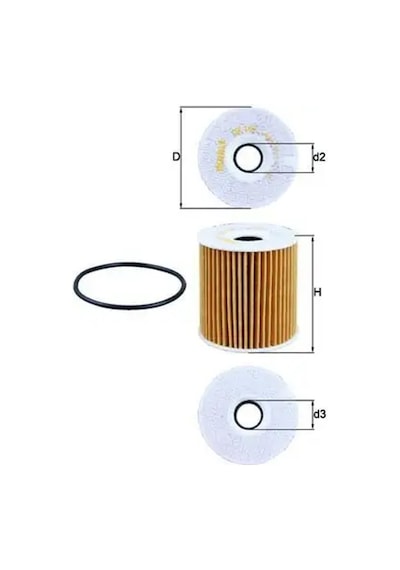 Volvo S40 Yag Filtresi 2.0 1996-2004 Mahle Ox149d