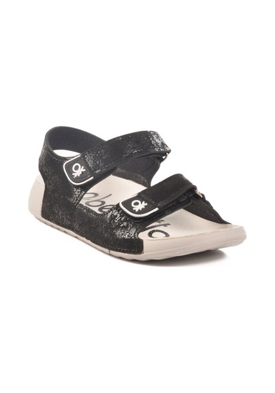 United Colors Of Benetton Siyah Cırtlı Hafif Kız Çocuk Sandalet Bn-1419 F