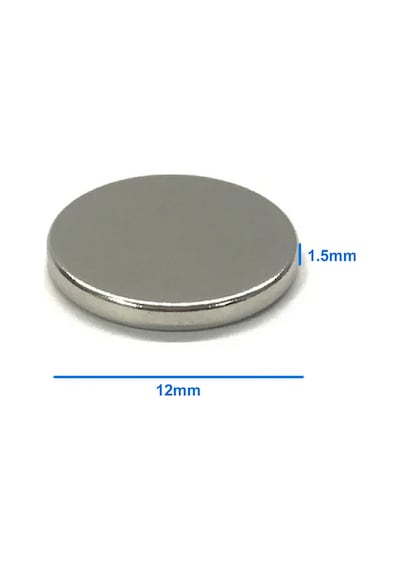 4 Adet 12mm X 1.5mm Yuvarlak Mıknatıs Disk Neodyum Buzdolabı Ofis Yazı Not Tahtası Ev Hobi Oyuncak