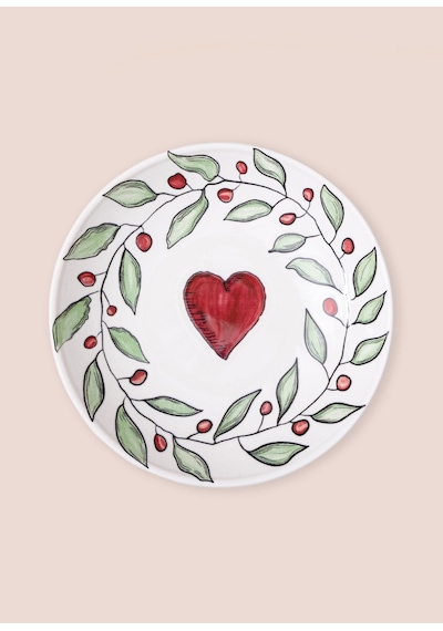 The Mia Luv Yemek Tabağı 6lı Set 20 Cm Çok Renkli