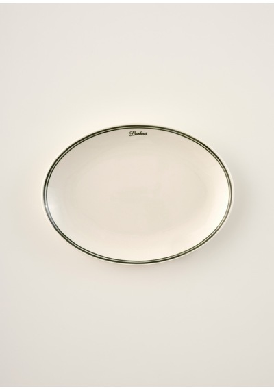 Bella Maison Bonheur Porselen Sunum Tabağı Yeşil 33 Cm Yeşil