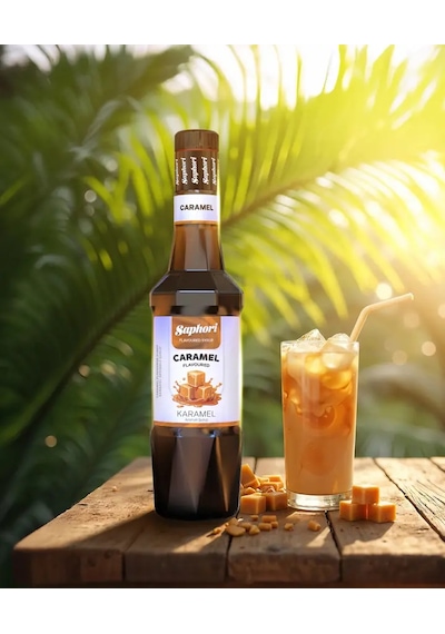 Saphori Karamel Aromalı Kokteyl Şurubu Karamel Şurubu 700 Ml