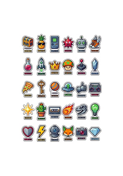 Retro Vintage Sticker Seti 150 Adet - 5'li Mega Paket No13 - Laptop Defter Ajanda Çok Renkli
