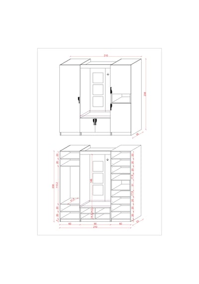 Lüks Aynalı Portmanto Askılı Vestiyer %100 Mdf Çok Raflı Ayakkabılık V04 Beyaz - Antrasit Lüks Aynalı Portmanto Askılı Vestiyer %100 Mdf Çok Raflı Ayakkabılık V04 Beyaz - Antrasit