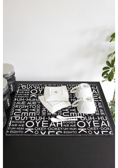 Baskılı Bulaşık Kurutma Matı 46x36 Cm Kurulama Bezi Örtüsü Mf-064