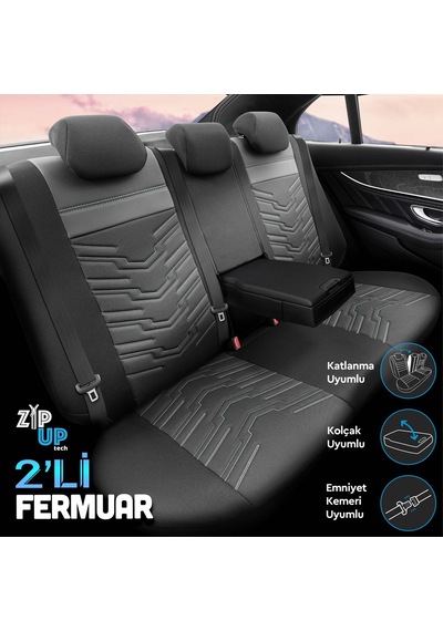 Otom Reflective Design Premium Stitch Tech Oto Koltuk Kılıfı 553158659