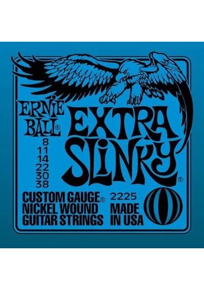 Ernie Ball 2225 Extra Slinky Nickel Elektro Gitar Teli (8-38)