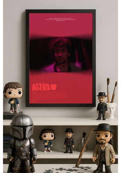 After Hours Siyah Ahşap Çerçeveli Poster, Dekoratif Film Duvar Tablosu