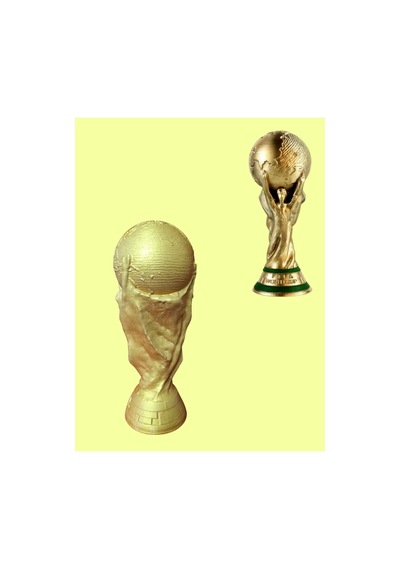 3d Fifa Dünya Kupası 15 Cm Boyama Seti - Kendin Boya Hobi Ve Etkinlik Seti - Akrilik Boya + 2 Fırça