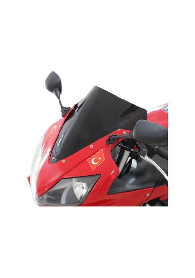GP Kompozit Honda CBR600F 2005-2008 Uyumlu Ön Cam Siyah 39 cm
