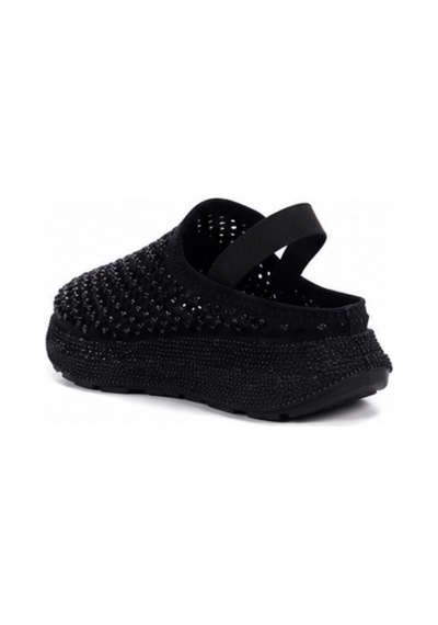 N Napa Shoe Np.9557.siyah Taşlı Napa Shoe Siyah Taşlı Kadın Sandalet / Sabo Terlik