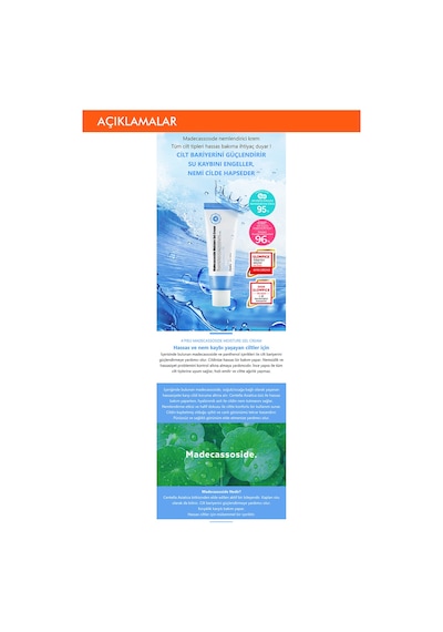 Missha Madecassoside Moisture Gel Cream Hassas ve Yıpranmış Ciltler için Nemlendirici Jel Krem 50 ML