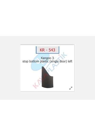 Stop - 245 - Alt Plastiği Sol Tek Kapı - Edntrend - Kng 3 Adet
