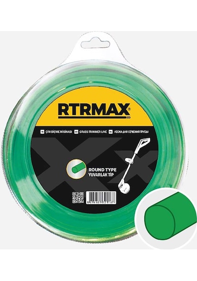 Rtrmax Rty533 Tırpan Misinası Yeşil Yuvarlak 3.3mm X 46mt.