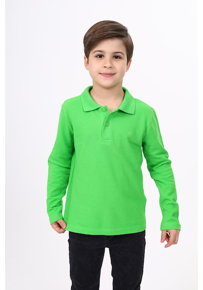 Toontoy Kids Toontoy Unisex Çocuk Nakışlı Tişört Fıstık Yeşili