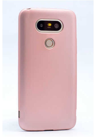 LG Uyumlu G5 Kılıf Zore Premier Silikon Kapak Rose Gold