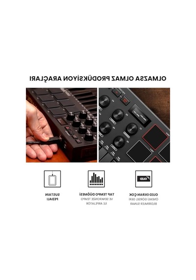 2As 25 Mini Tuşlu Usb Mıdı Klavye, Arkadan Aydınlatmalı 8 Bateri Pedi Ve Müzik Yazılımı Açık Antrasit 2As 25 Mini Tuşlu Usb Mıdı Klavye, Arkadan Aydınlatmalı 8 Bateri Pedi Ve Müzik Yazılımı Açık Antrasit